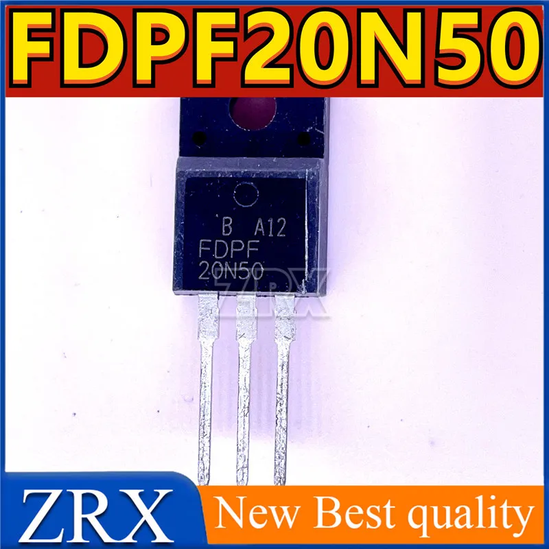 フィールド効果トランジスタfdpf20n50、20n50、to220f、スポット、新品、ロットあたり5個