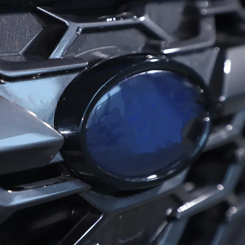Anillo embellecedor de emblema ABS negro brillante para Subaru WRX VB 2022+ Levorg VN 2022+ Marco de emblema para parrilla delantera y maletero trasero, 2 piezas