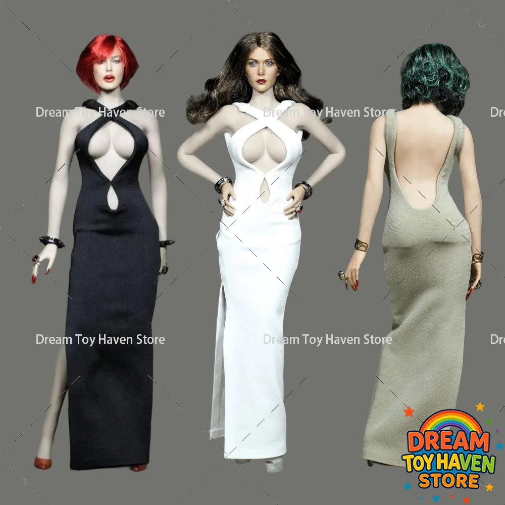 

Длинное платье без рукавов для женской фигурки солдата 1/6, элегантное платье-костюм, аксессуар для одежды, подходит для 12-дюймовых фигурок TBL PH, модель игрушки