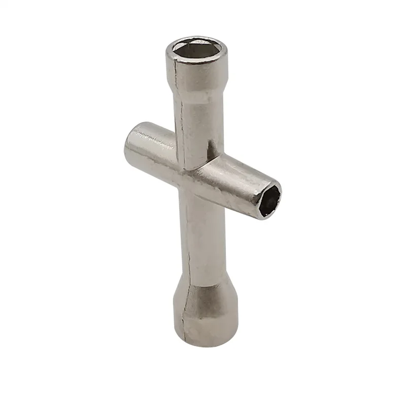 M2 M2.5 M3 M4 E3D V6 Nozzle Mini Screw Nut Spanner Cross Sleeve Wrench M2/2.5/3/4 Hexagonal Cross Socket Wheel Tool