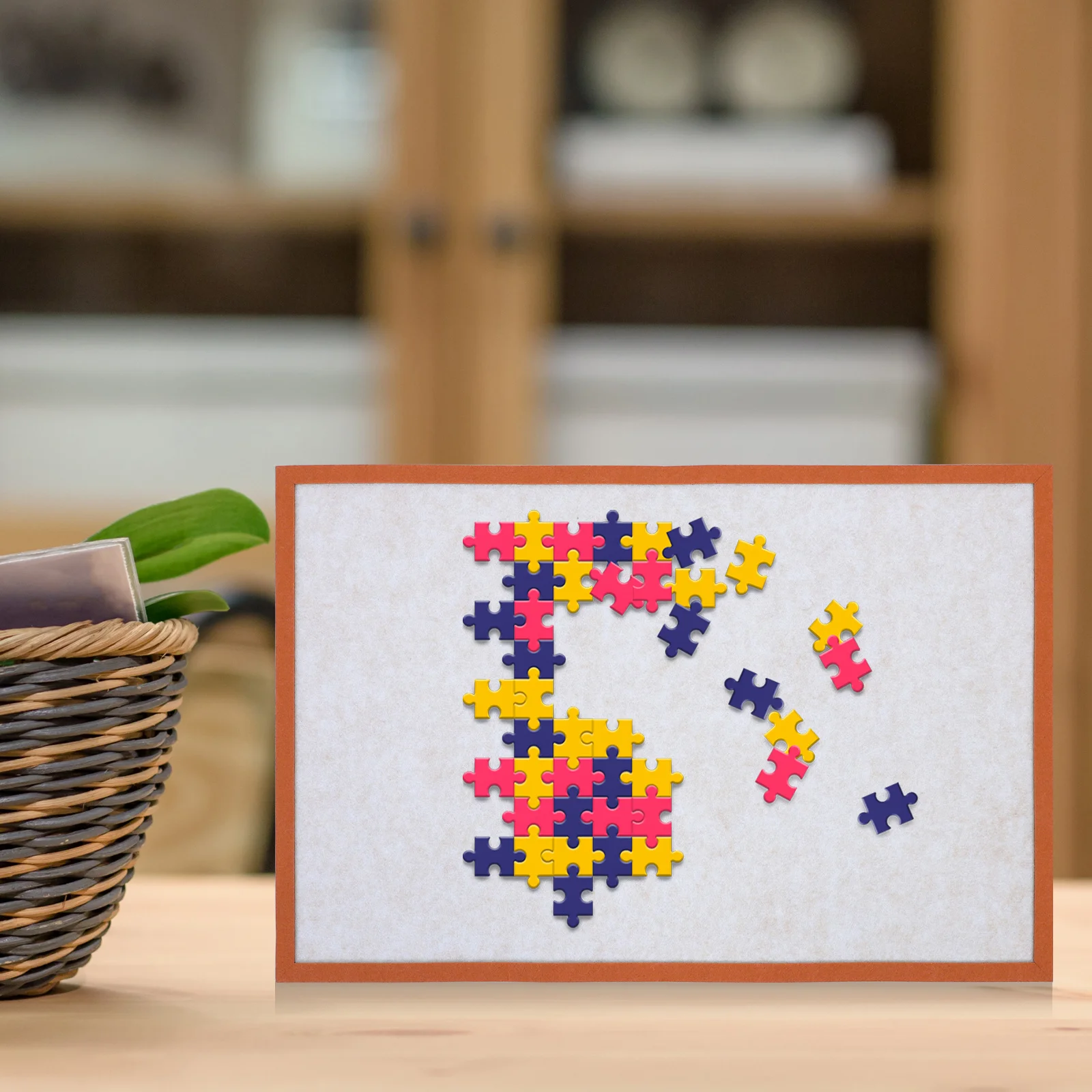 

Нескользящий складной органайзер для хранения головоломок, портативный легкий органайзер с рамкой, прочный полиэстер для настольной головоломки