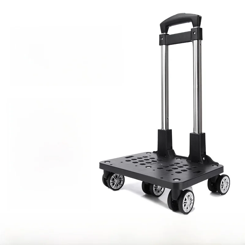 ポータブルアルミ合金製六輪ユニバーサルカート荷物バッグアクセサリーバックパック飛行機用ホイールハンドバッグフレーム機内持ち込みバッグ