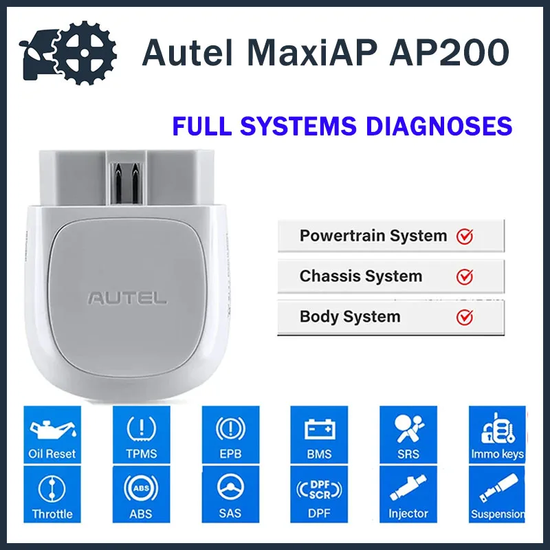 Autel AP200 Bluetooth Scanner Full System Diagnostic Tool Auto Code Reader More 7 Resets Sevice Pk Golo pro4.0 DBSCar5 Eeaydiag