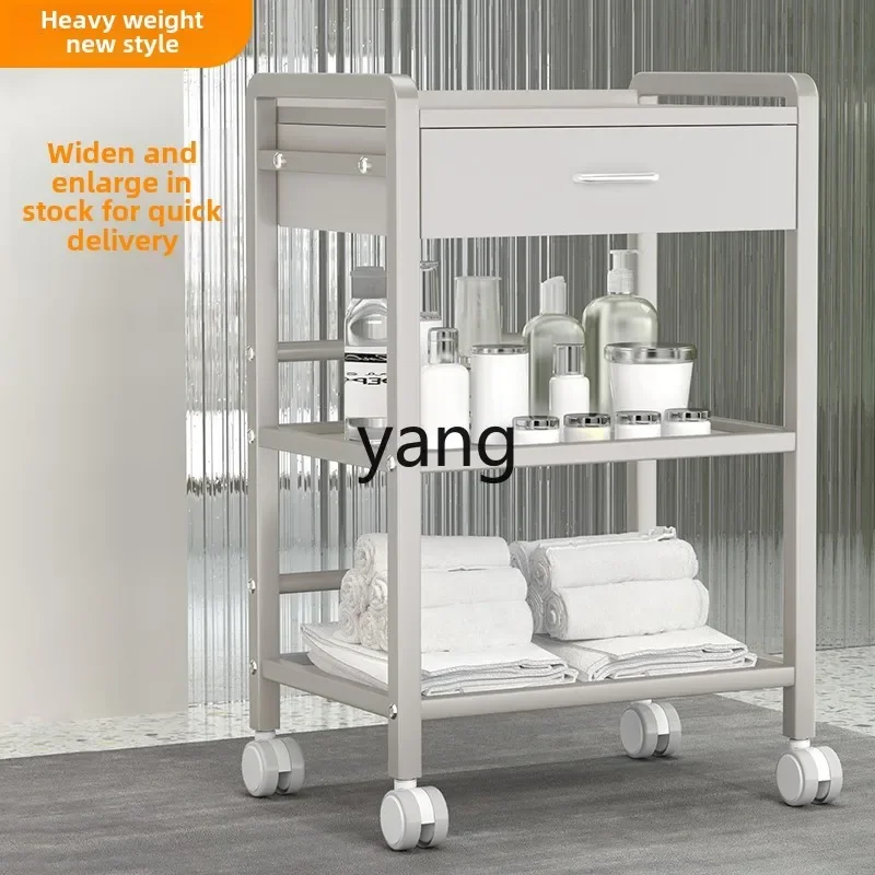 yjq Carrello di bellezza, attrezzatura speciale per salone di bellezza extra, carrello Carrello per attrezzi per manicure SPA