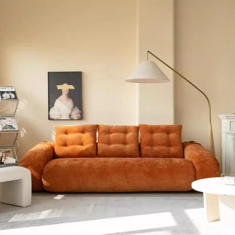 أريكة أرضية لغرفة المعيشة سرير كراسي مخملية الشمال 2025 أرائك مزدوجة كسولة منتفخة كرسي أثاث Woonkamerbanken قابل للطي