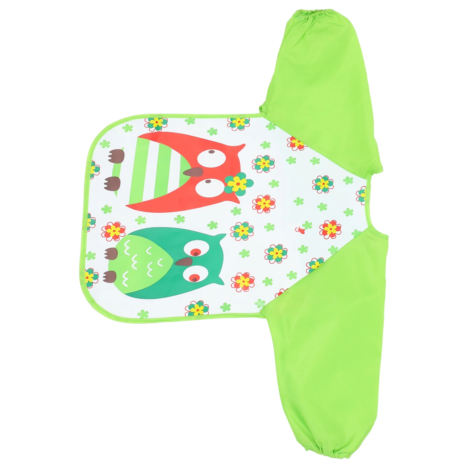 

Waterproof Smocks Eva Long Sleeve Aprons Owl Pattern Painting Smock For 1-3 Years Old Practical Dirt