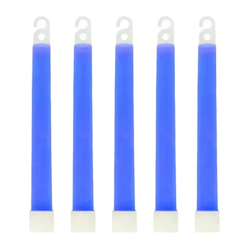 1Z-6 Inch Glow Sticks with Hook Fluorescence Light Hiking Camping Outdoor Emergency Concert Party Light Sticks Festival Supplies