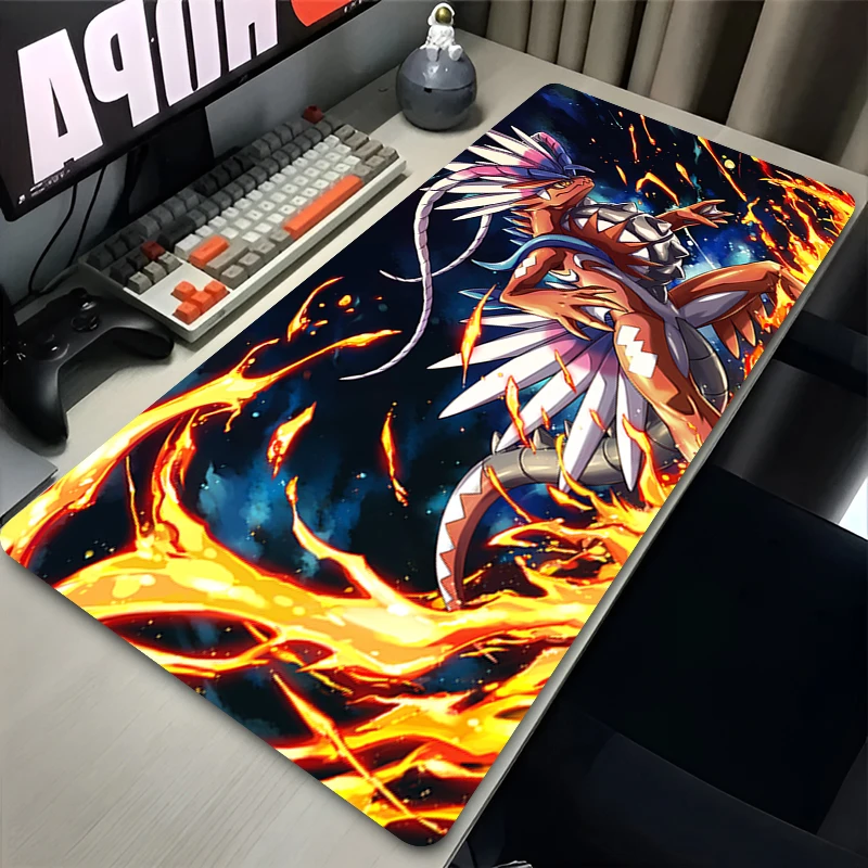 Mauspad Anime Bunte Gamer Schrank Mousepad XXL P-Pokemon Koraidon Tastatur Teppich Laptop Gaming PC Zubehör Gummi Schreibtischunterlage