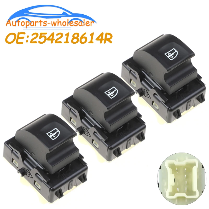 Botão regulador do interruptor de controle da janela elétrica do carro 254218614 R R 254217475 R Para Dacia Lodgy Renault Captur Clio Talismã