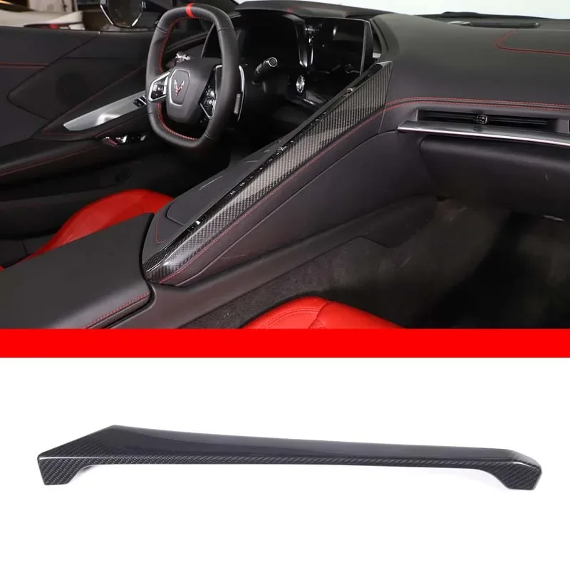 

100% Carbon Fiber Interior Kit Car Center Control Side Panel Trim Cover For Chevrolet Corvette C8 Stingray Z51 Z06 2020-2023