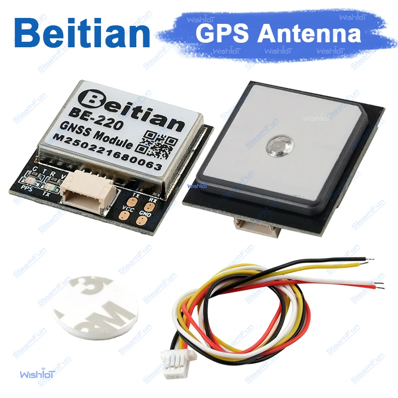 Beitian BE-220 GPS Integrated Module With Antenna M10050 Chip GNSS Ultra-Low Power Receiver For Drone FPV RC Vehicle DIY Project