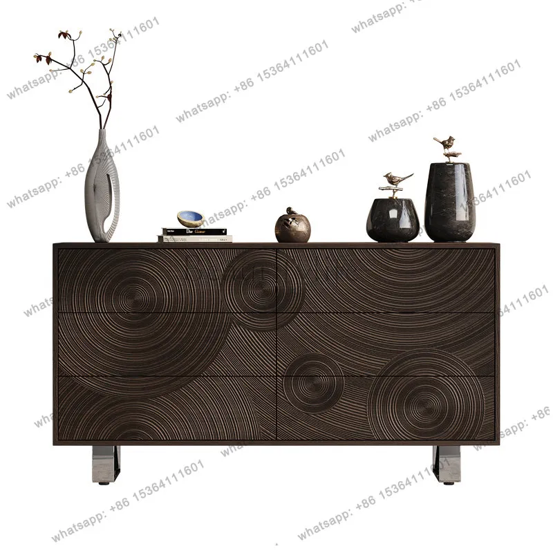 

Italian light luxury six chest cabinet living room decoration entrance cabinet household
