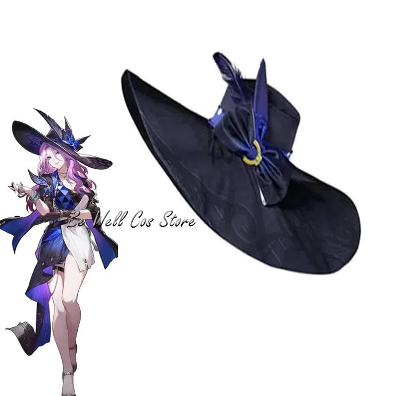 Peluca de sombrero de Cosplay de Jade Spiel Honkai Star Rail, pelo sintético largo rosa resistente al calor, traje de fiesta de Halloween para mujer, accesorio de juego de rol