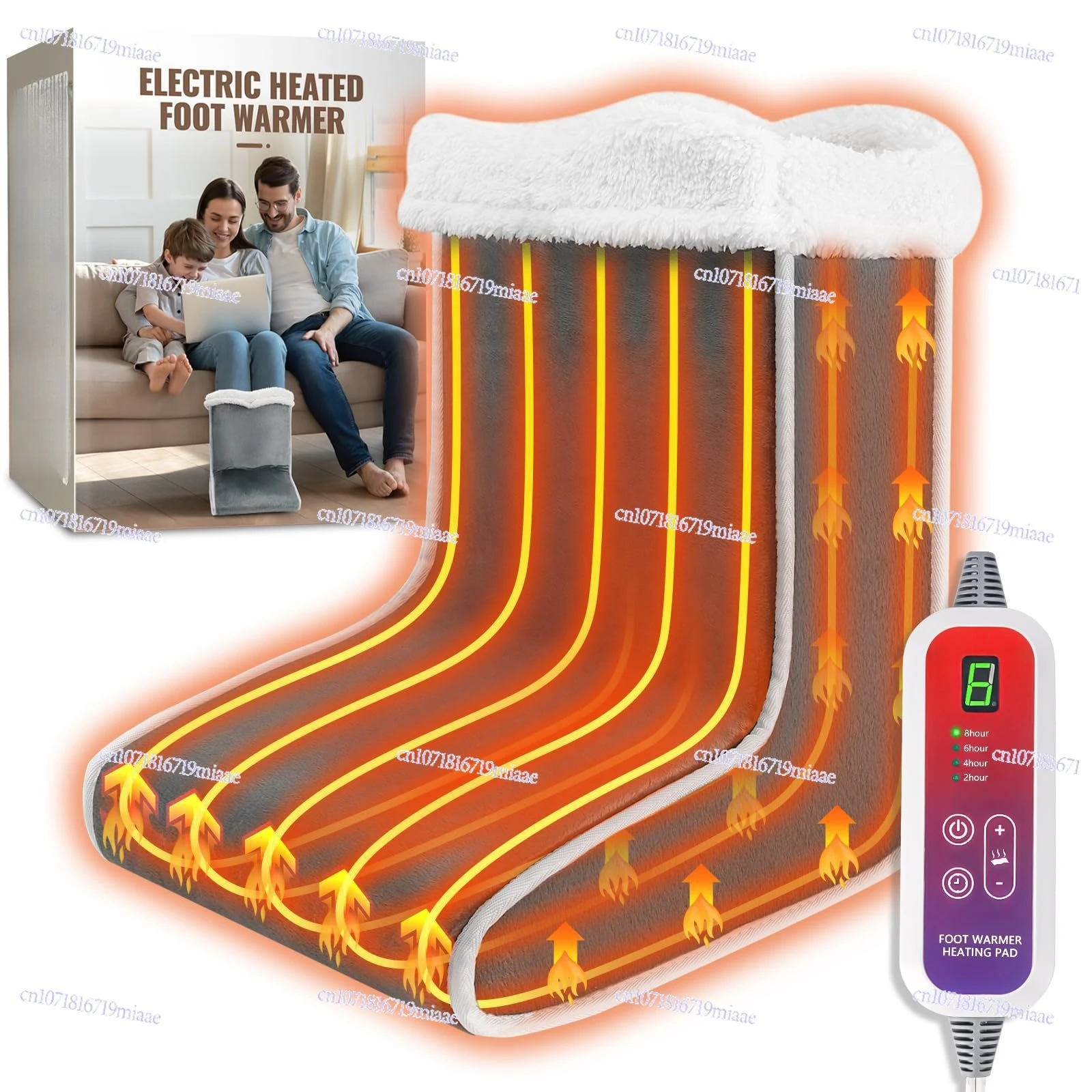 Three-dimensional foot warmer, heating pad, small electric blanket, heating cover, electric warmer