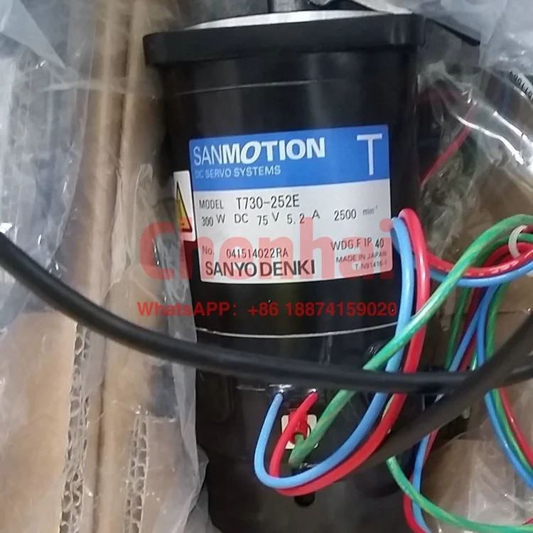 Original SANYO DENKI SANYODENKI DC Servo Motor T730-252E 300W DC 75V for AGIE CHARMILLES EDM Machine