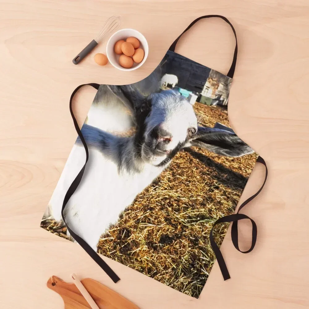 

cute elf eared goat Apron work ladies Waterproof Things For The Home Restaurant Apron
