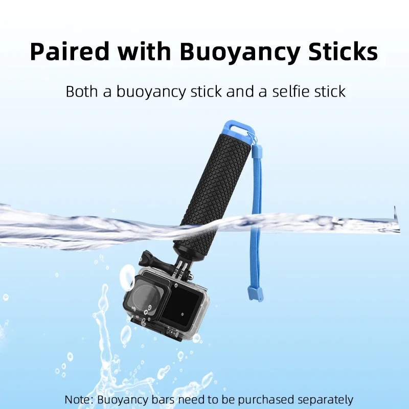 BRDRC Custodia impermeabile per DJI Action 3 4 5 Pro Custodia protettiva per immersioni profonde Touch screen subacqueo Accessori per fotocamere sportive