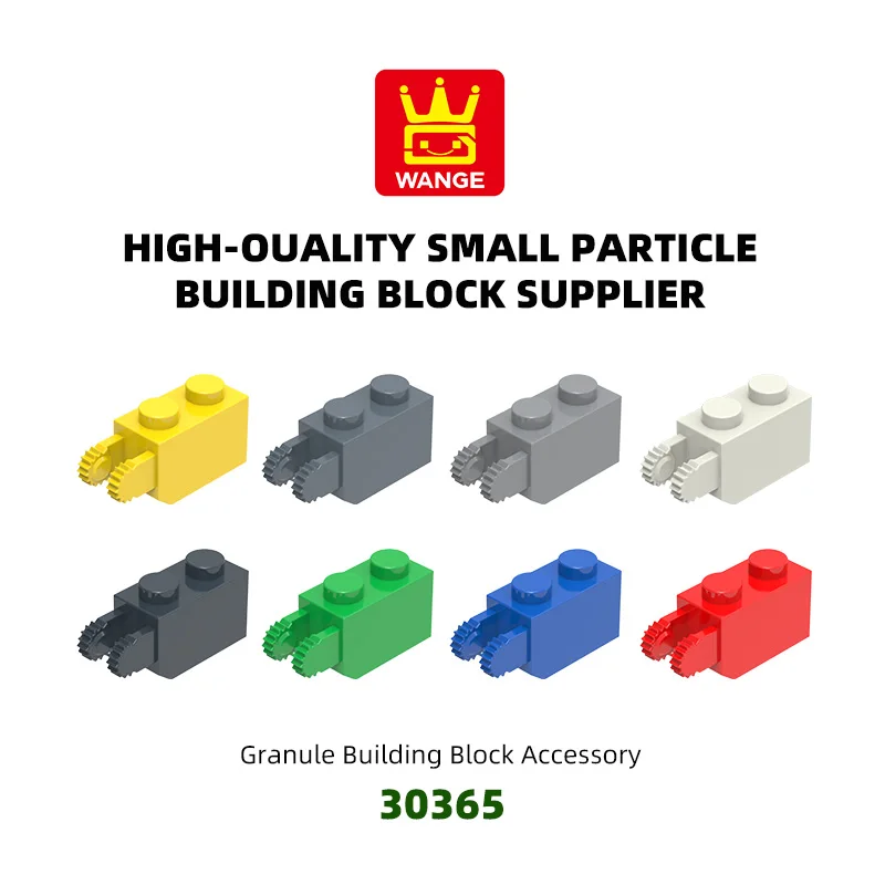 

WANGE 102Pcs/Lot 30365 Straight fork high 2 holes Block Moc Color Accessories Compatible with Brick DIY Children's Toy Assembly