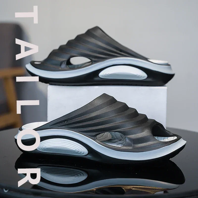 

Летние мужские тапочки, уличные сандалии, пляжные удобные шлепанцы, домашняя мужская повседневная обувь, садовая обувь, мужские домашние тапочки, шлепанцы