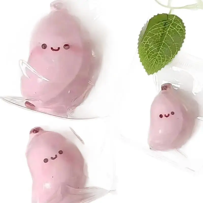 2026New Cute Kawaii Banana Squeeze Fidget Toy Soft Watery Slow Rebound Stress Relief For Kids Adults Home Desk Decor Accessories