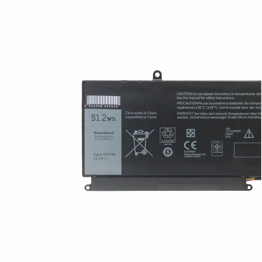 

For Dell Vostro 5460 5470 5560 14 5480 For Inspiron 14 5439 V5460D-1308 V5460D-1318 5470D-1328 11.1V VH748 Laptop Battery