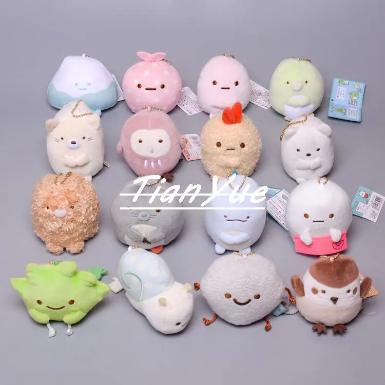 

Cute Animal Corner Creature Sumikkogurashi cos Penguin white bear shrimp Stuffed Plush Pussy Christmas Gift Toys 8cm