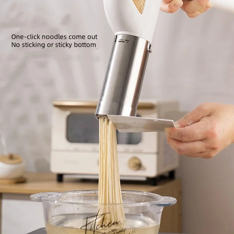 ماكينة صنع المعكرونة اللاسلكية المحمولة بزر واحد، ماكينة صنع المعكرونة الكهربائية المحمولة، أداة المطبخ المنزلية