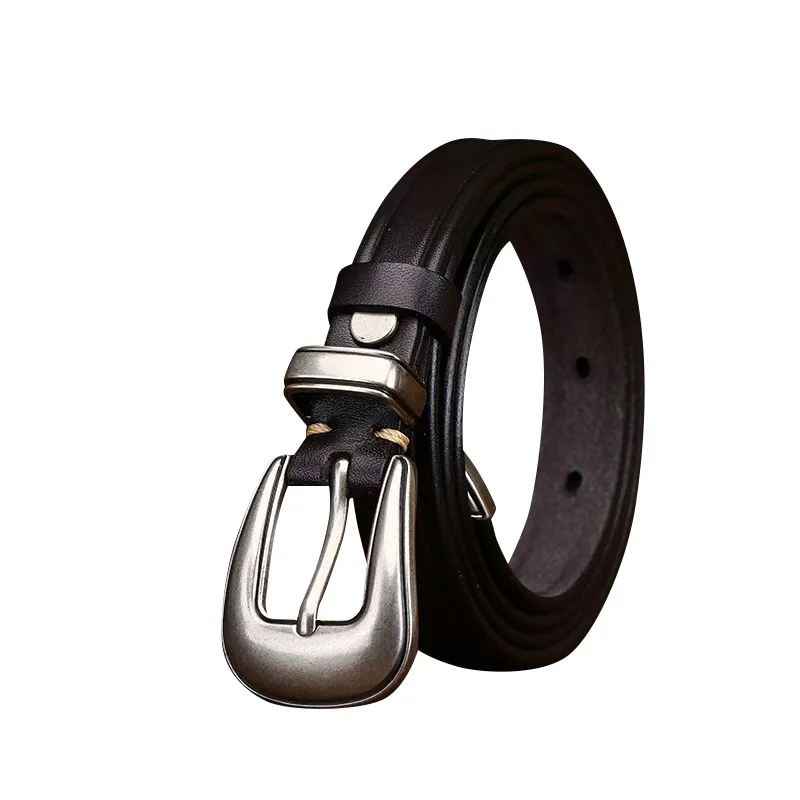 

Новый высококачественный ремень унисекс из натуральной воловьей кожи, универсальный модный ремень для брюк в стиле ретро, тренд в корейском стиле