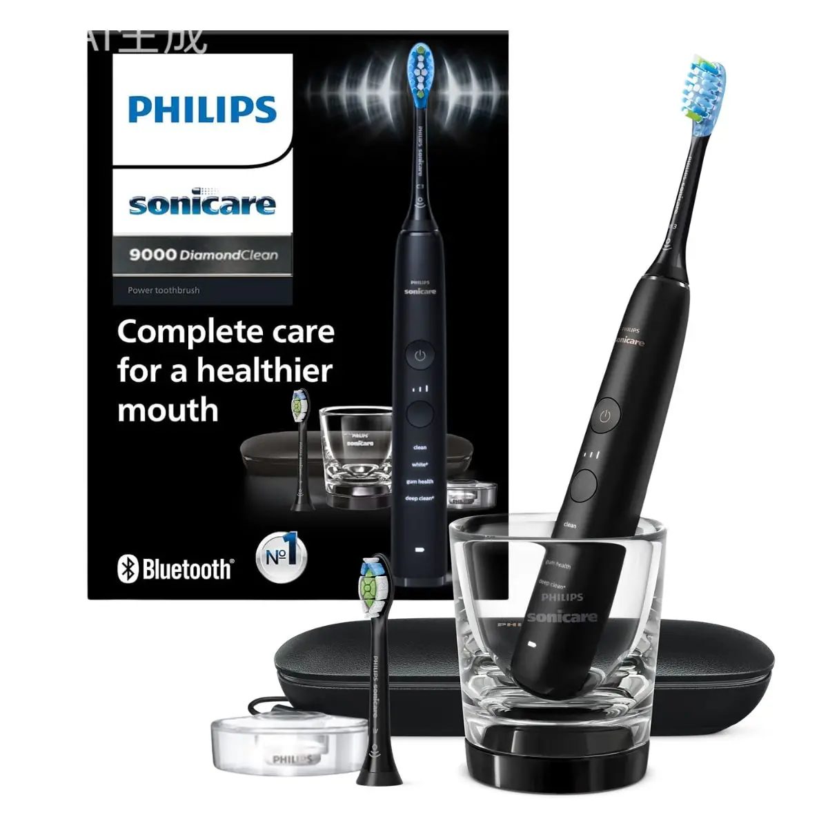 

Электрическая зубная щетка Philips Sonicare DiamondClean 9000 HX9912, поддержка Bluetooth
