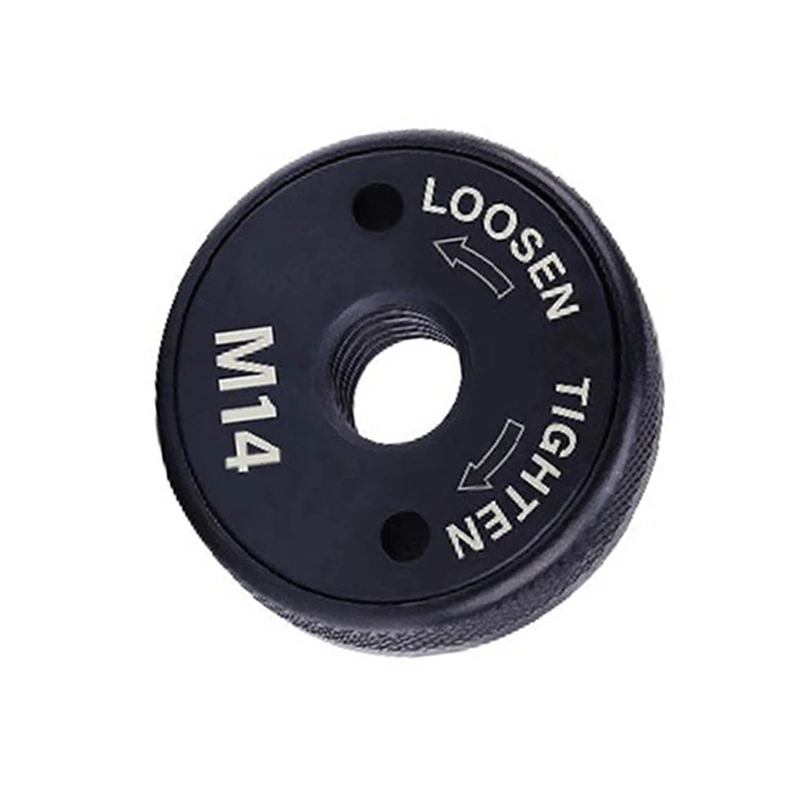 4 ชิ้น M14 เครื่องบดมุมล็อค Nut, เปลี่ยนแผ่นหนีบสําหรับยึดแผ่นตัดล้อ Abrasive Disc-AT64