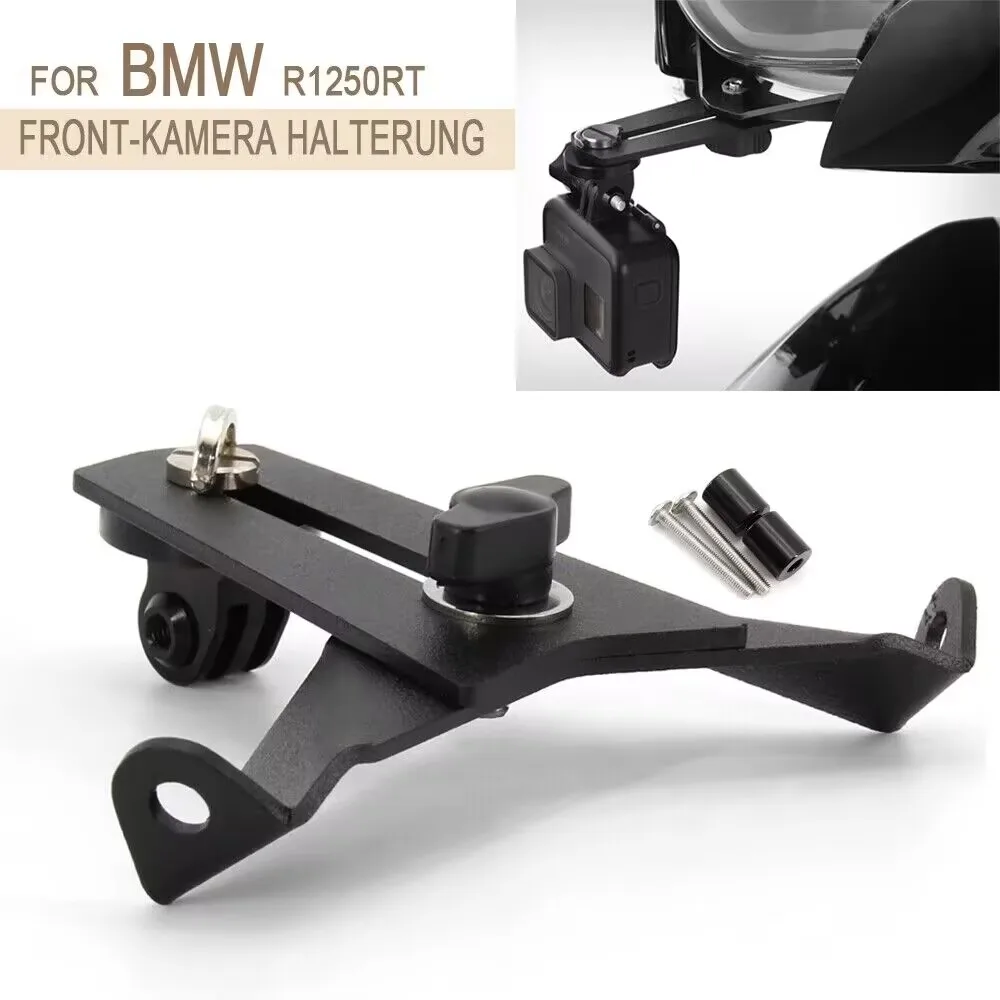 Motorcycle  Black Accessory Dash Cam CNC Aluminum Camera Bracket Suitable For BMW R1250RT R1200RT LC 2014-2020