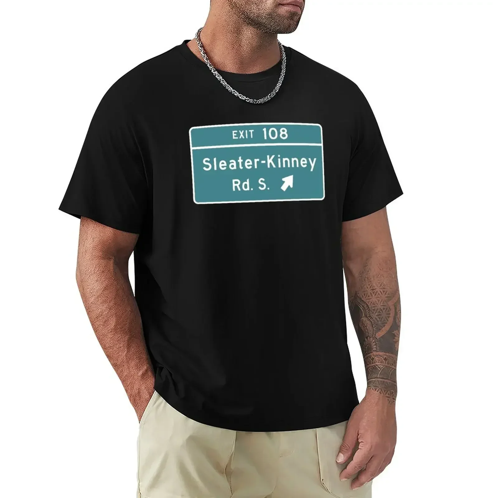 Sleater-kinney Intersection T-Shirt anime clothes sublime slim fit t shirts for men