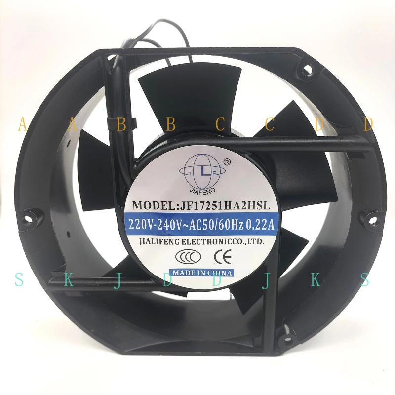 

M New Jiafeng JF17251HA2HSL 220/240V 0.22A Cooling Fan