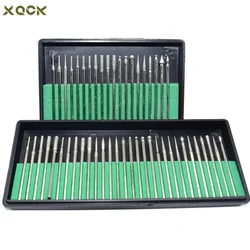 1 Box Diamond Grinding Head Stone Jade Carving Engraving Burrs 2.35mm Shank Polishing Bit Accessories Jewelry Tools