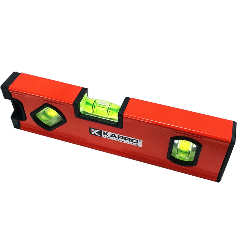 Kapro 10/15/20cm Portable Magnetic Spirit Level Aluminum Construction Leveling Tool Measurement Bubble Level Gauge