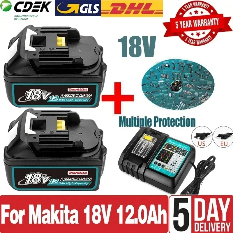 

for Makita 18V Battery 9A Rechargeable Battery 18650 Lithium-ion Cell Suitable For Makita Power Tool BL1860 BL1830 BL1850 LXT400