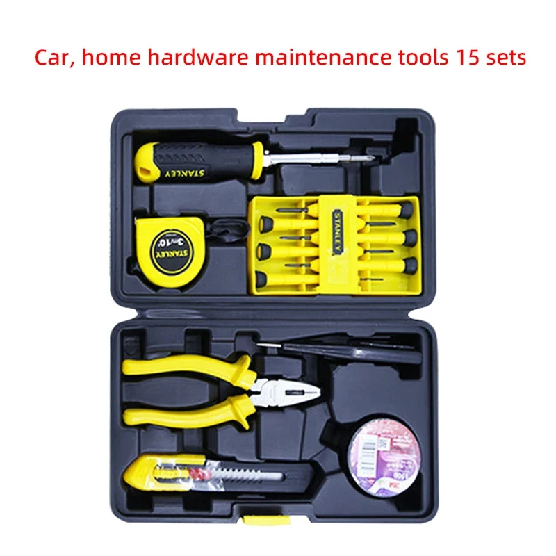 Stanley 15-Piece Multifunctional Tool Set Wrench Screwdriver Repair Auto Repair Set