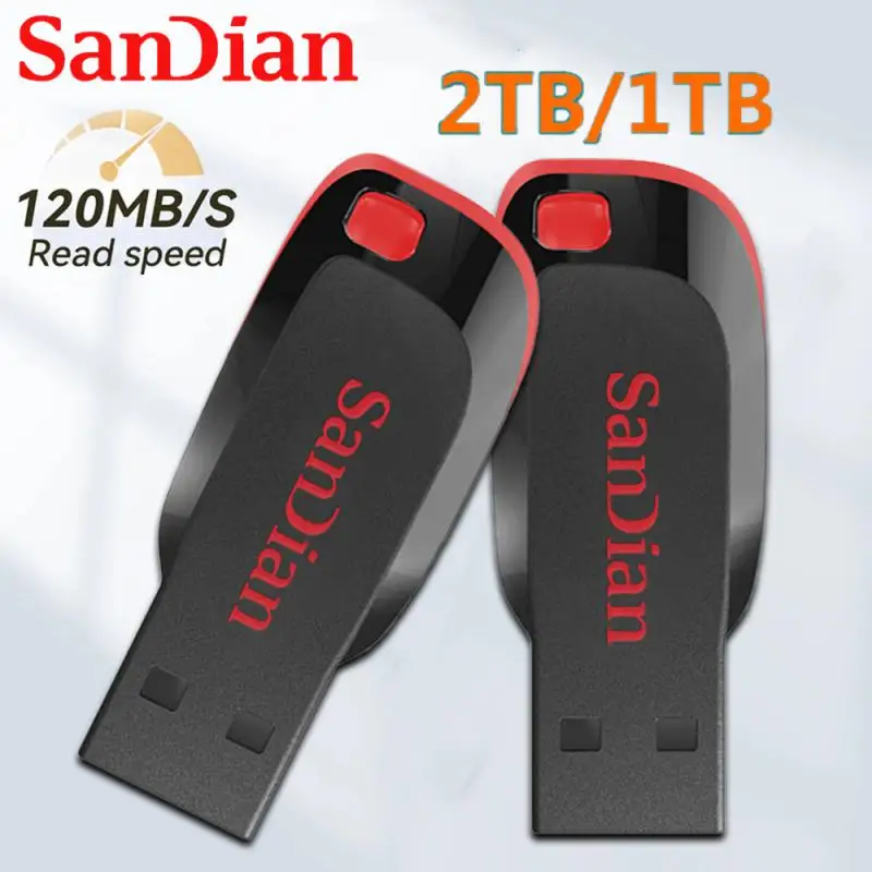 Flash Drive USB 3.0, Flash Drive USB tipe-c antarmuka kecepatan tinggi Transfer 2TB 1TB kapasitas besar OTG logam Stik USB untuk PC