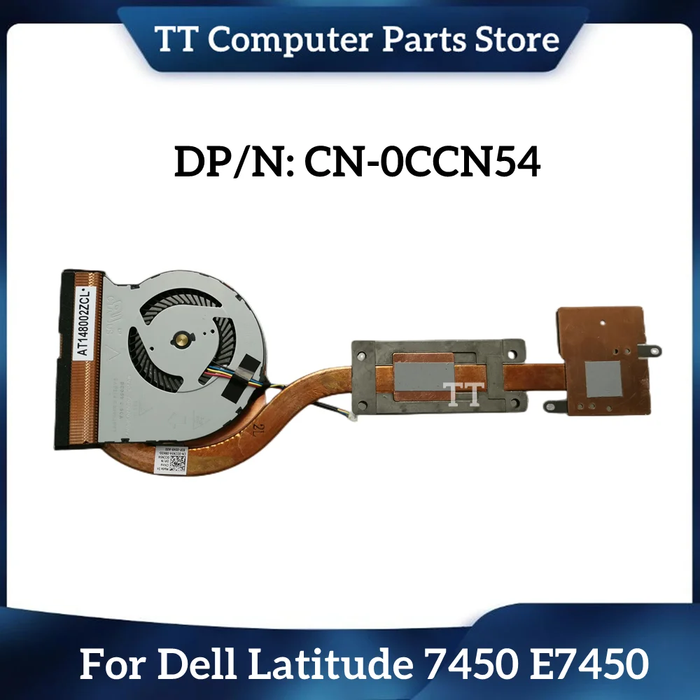 Tt novo original para dell latitude 7450 e7450 ventilador do radiador portátil dissipador de calor 0ccn54 ccn54 at148002zcl navio rápido