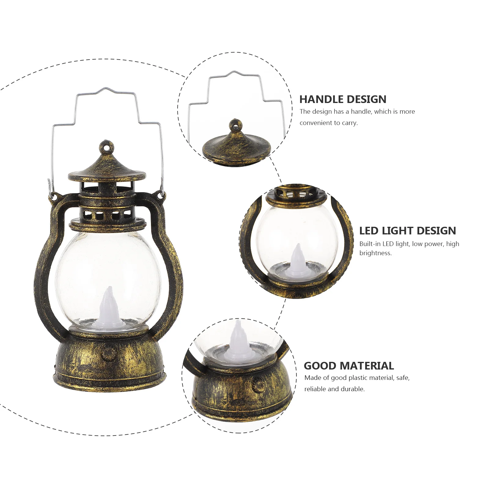 

Portable Vintage LED Horse Lantern Camping Light Handheld Tent Lamp Multipurpose Outdoor Lamp Camping Lantern Hiking Tent Light