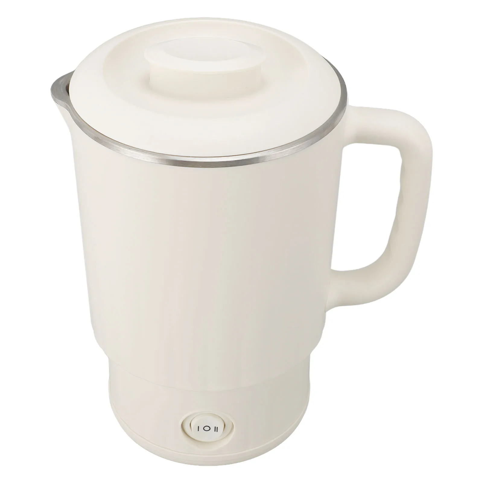 Дорожный электрический чайник 600 Вт 600 мл из нержавеющей стали 304, портативный бойлер для горячей воды, нагреватель для чая, кофе