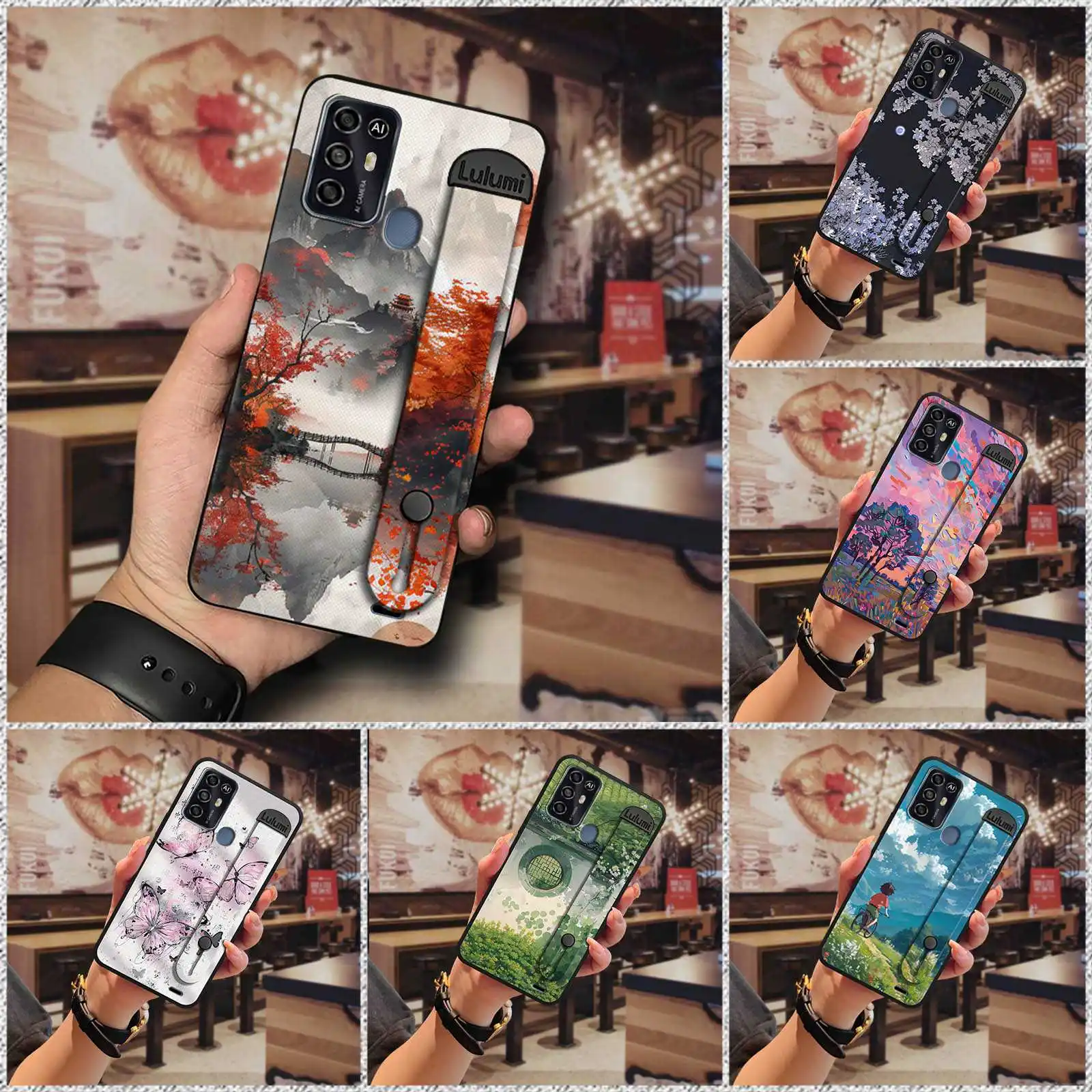 Funda de teléfono de pulsera madura para ZTE Blade A52, funda de teléfono de diseño a la moda, funda de silicona para móvil, pintura resistente a la suciedad