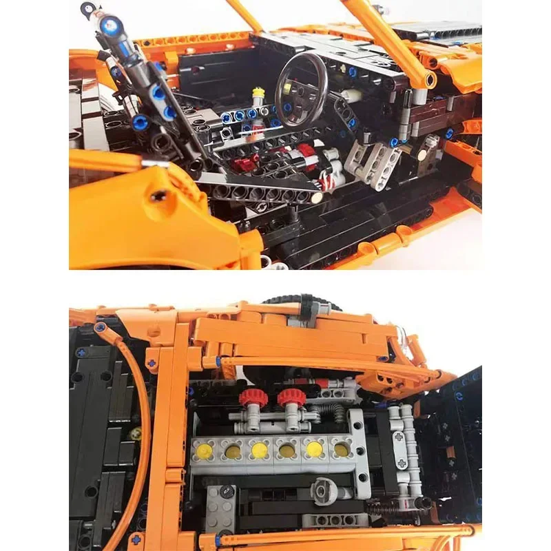 جديد MOC-26511 1971 240Z - GT3 RS سرعة سيارة باردة نموذج بناء عدة الالعاب العملاقة صبي فتاة عيد ميلاد كتلة هدية الكريسماس