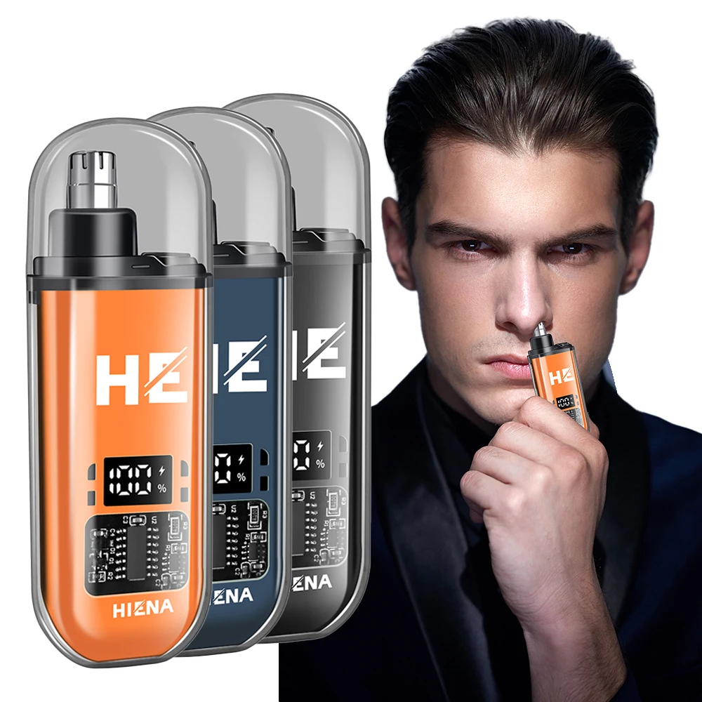 MINI Electric Nose Hair Trimmer Portable Pocket Nose Ears Hair Eyebrow Sideburns Trimmer Rechargeable Painless Clipper For Men