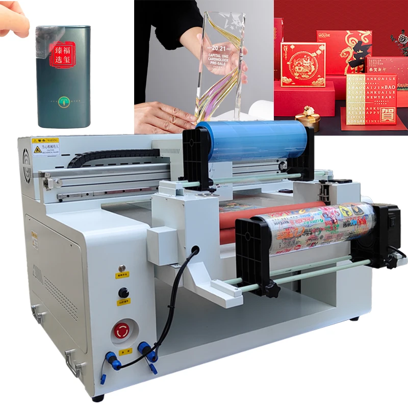 Low Noise 6050 Automatic UV Inkjet Printer Roll-Flat 2 In 1 Convenient High Efficiency Desktop Sticker Printer Factory Supply