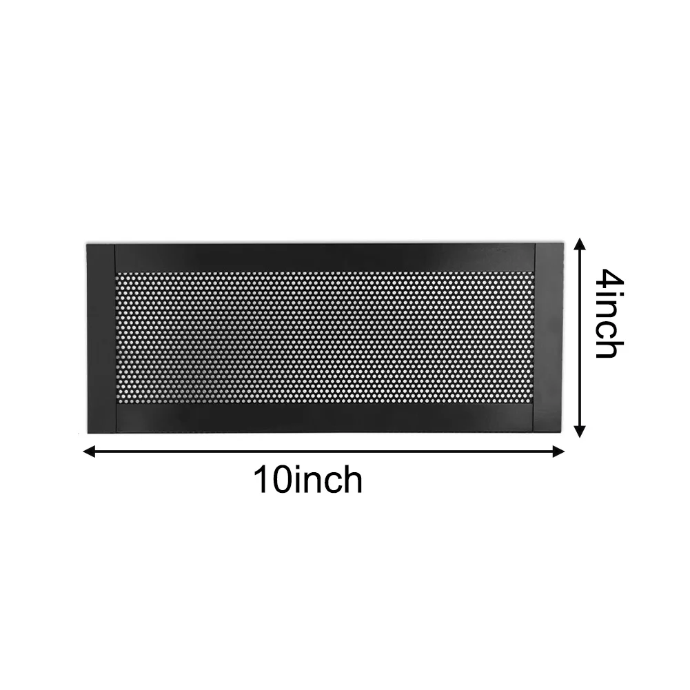 4-Pack Magnetic Vent Covers for Floor and Ceiling Registers with 2mm Perforated PVC Mesh for Airflow Efficiency