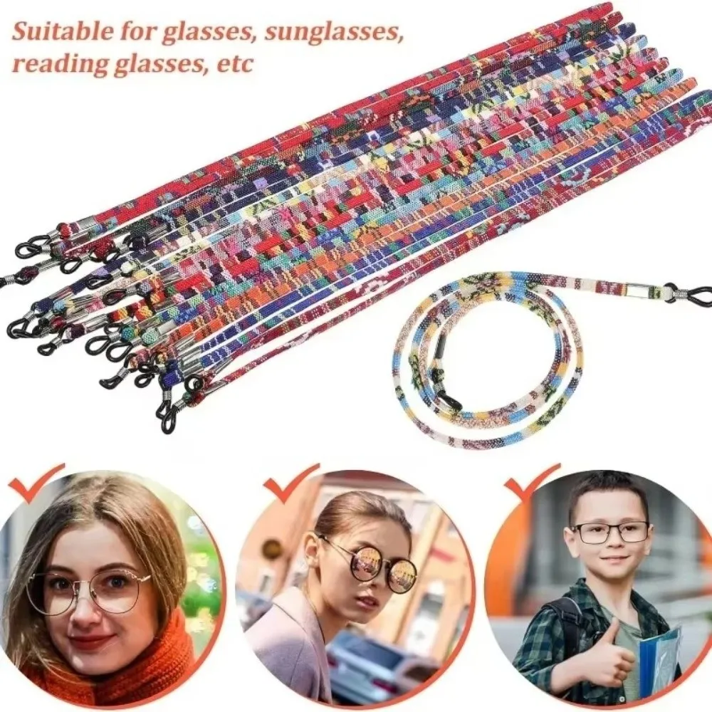 Durable Bohemian Sunglass Chain Neck Cord Anti Drop Glasses Rope Adjustable Nonslip Eyeglass Lanyard Eye Accessories