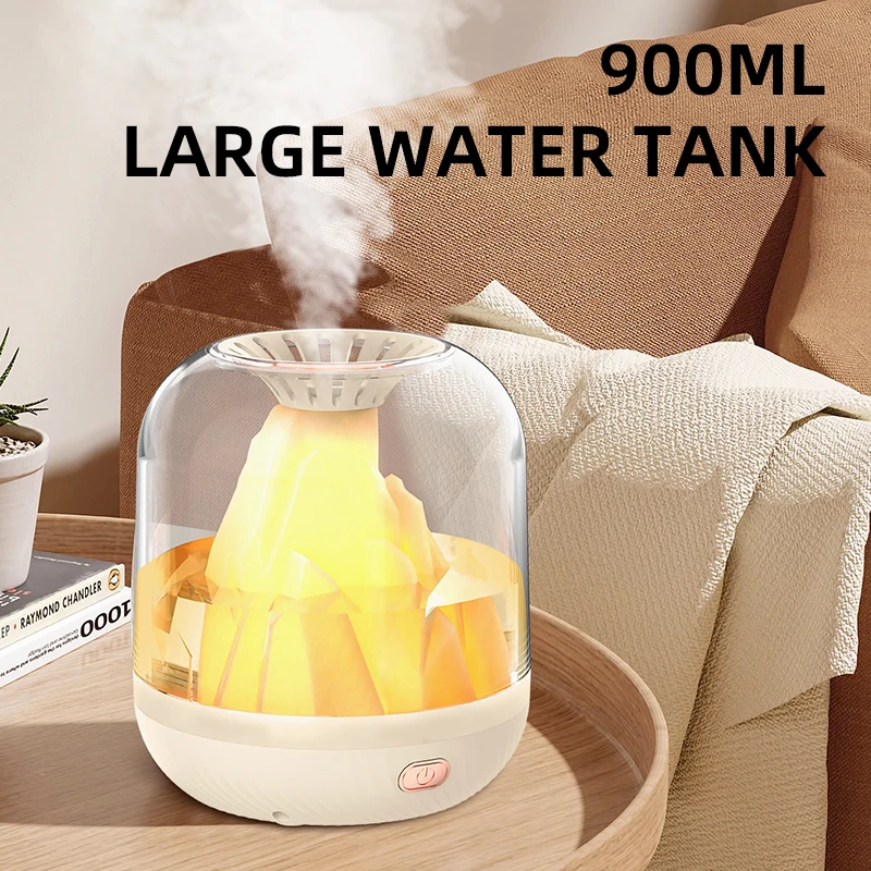 Volcano Essential Oils Aromatherapy Humidifier Mist Maker Humidifier Large-capacity 900ML Intelligent Spray  Humidificador