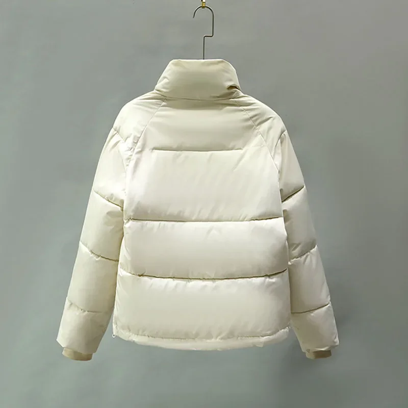 2024 New Autumn Winter Parka Jacket Women Casual Tops Women's Cotton-Padded Clothes Short Jacket Coats Female Outerwear Parkas