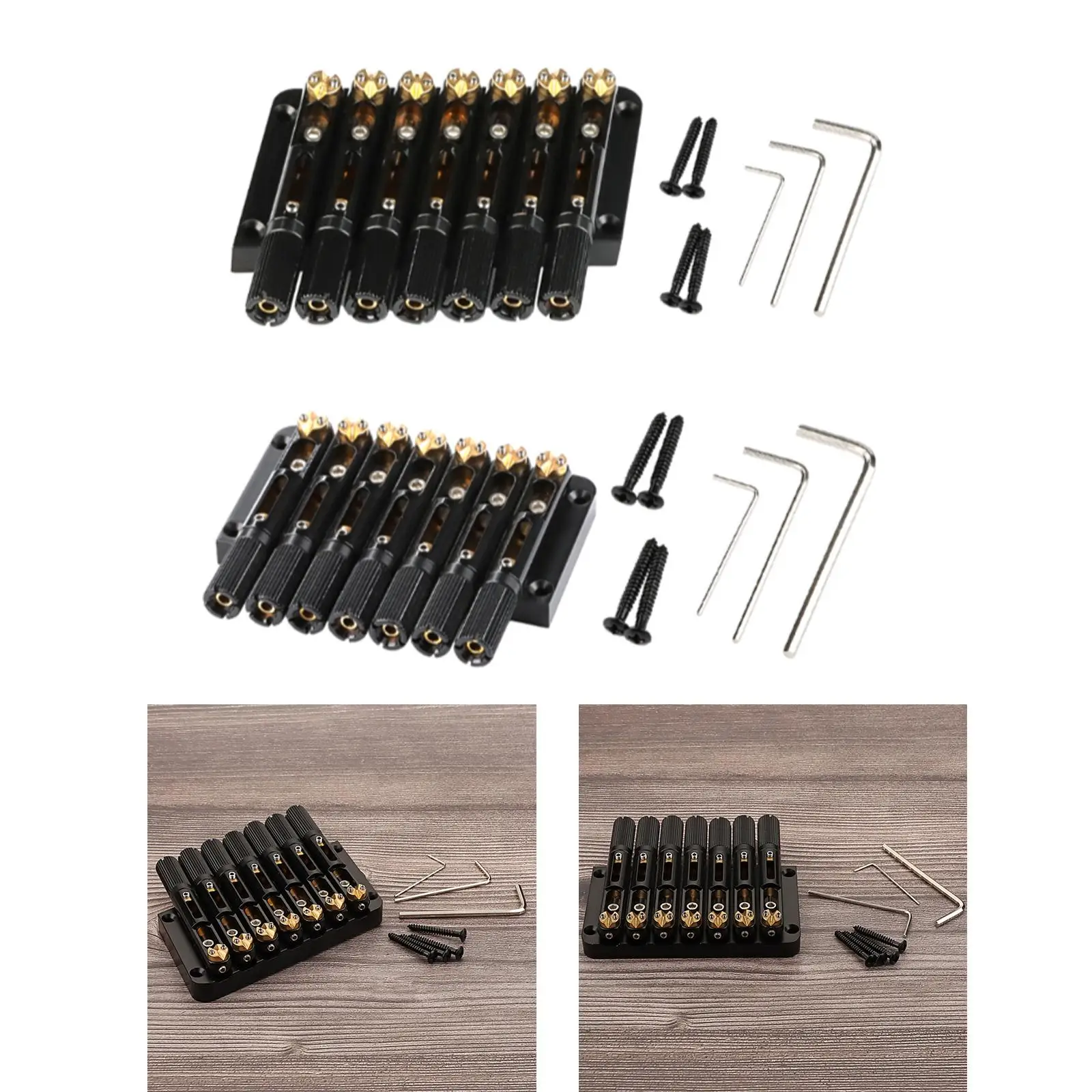 

7 Strings Saddle Headless Guitar Bridge, Electric Guitar Bridge Saddle, Metal Headless Guitar Bridge, Musical Instrument DIY